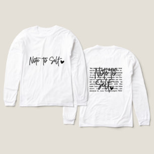 Inspirational Note To Self Tri-Blend Shirt