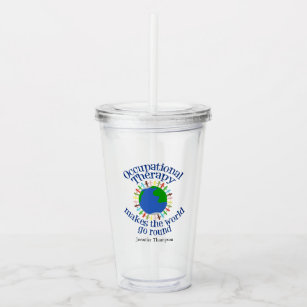 Custom Inspirational Quotes Sippy Cup with Straw