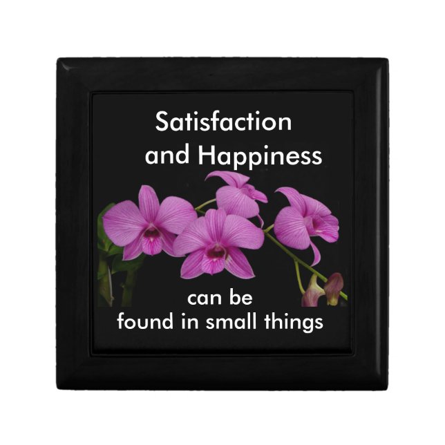 Inspirational Orchid keepsake box (Front)