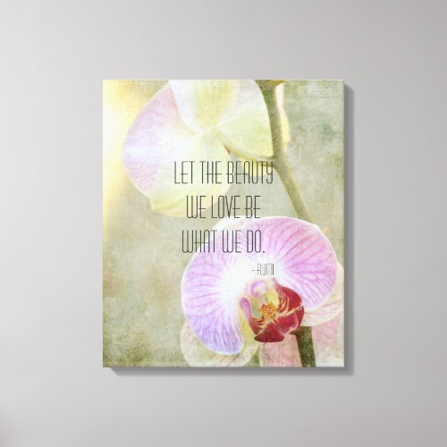 Inspirational Orchids Canvas Print