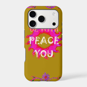 Inspirational Peace Be With You Vector Design Art iPhone 17 Pro Case