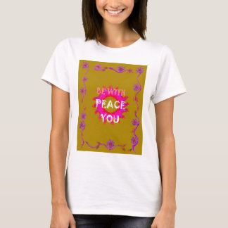 Inspirational Peace Be With You Vector Design Art T-Shirt