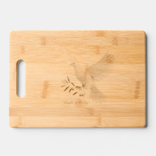 "Inspirational Peace Dove" Engraved Cutting Board
