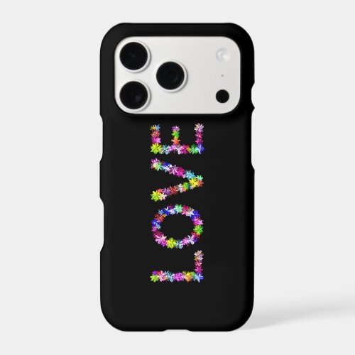 Inspirational Peace & Love | Bold Floral iPhone 17 Pro Case