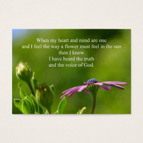 Inspirational Personal Cards Business Card