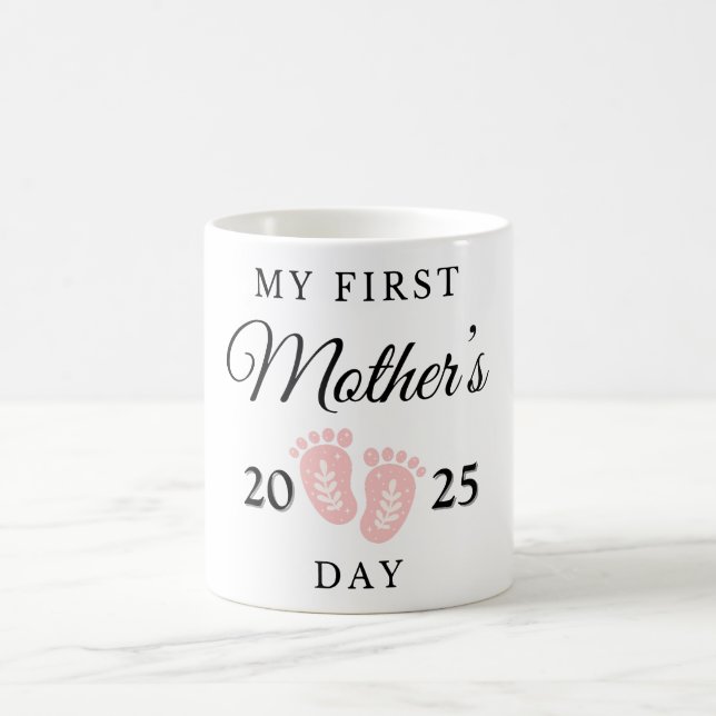 Inspirational Personalized My First Mother's Day  Coffee Mug (Center)