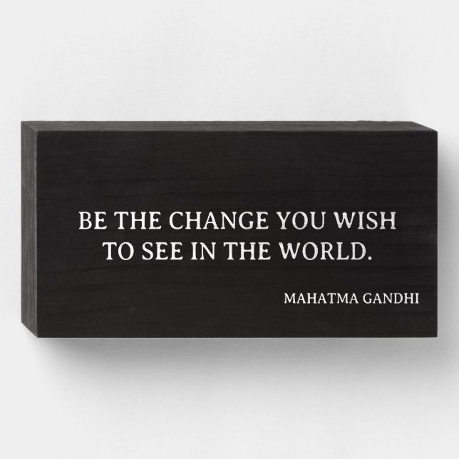 Inspirational Personalized Quote Maple or Cherry  Wooden Box Sign (Front Horizontal)