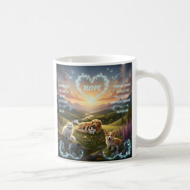 Inspirational Pets & Nature: Motivational Quotes A Coffee Mug (Right)