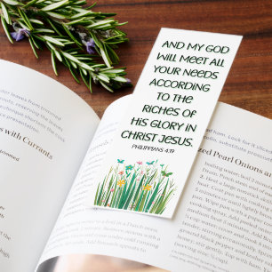 Inspirational Phillipians Bible Verse Bookmarks