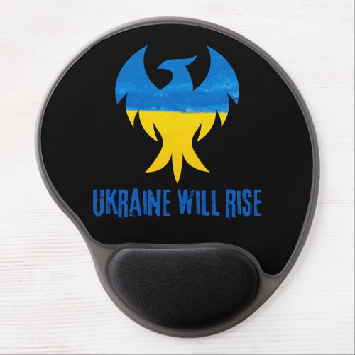 Inspirational Phoenix Rising Ukraine Colors  Gel Mouse Pad