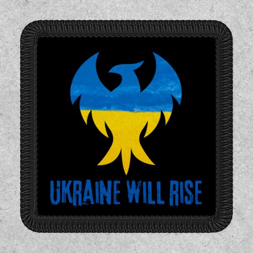 Inspirational Phoenix Ukraine Colors Iron On Patch