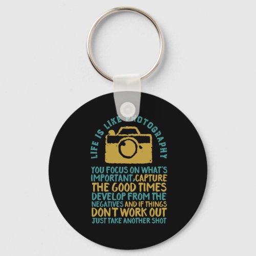 Inspirational Photography Capture The Good Times Keychain
