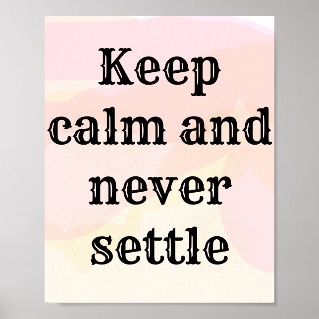 inspirational phrase poster (Front)