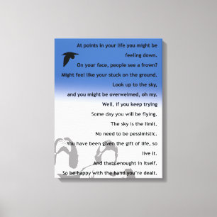 Inspirational Poem - Canvas Print