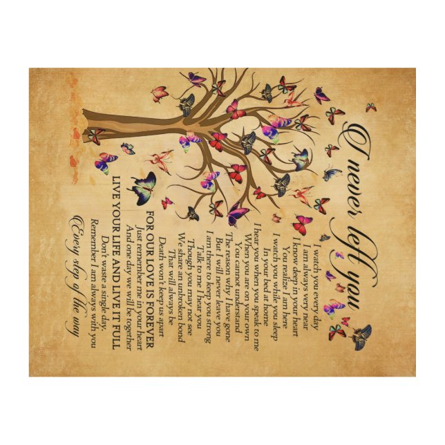 Inspirational Poem With  Wood Wall Art Decor (Front)