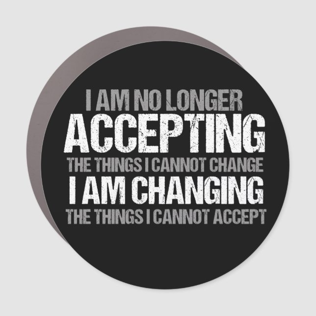 Inspirational Political Activist Change Quote Car Magnet (Front)