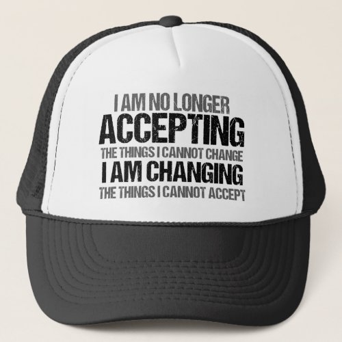 Inspirational Political Activist Change Quote Trucker Hat