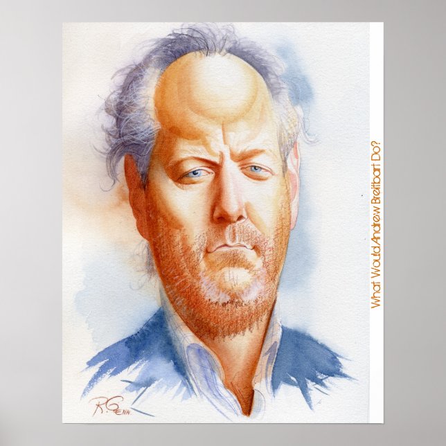Inspirational portrait of Andrew Breitbart Poster (Front)