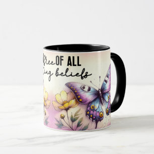 Inspirational/Positive Floral Quote Wrap  Mug
