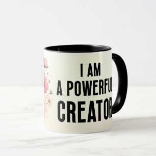 Inspirational/Positive Floral Quote Wrap  Mug