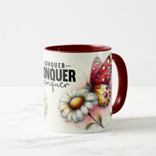 Inspirational/Positive Floral Quote Wrap  Mug