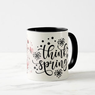 Inspirational/Positive Floral Quote Wrap  Mug