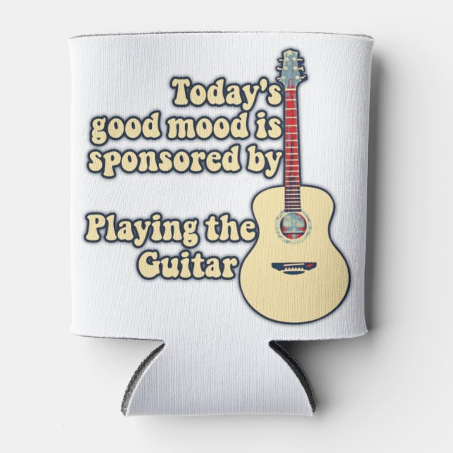 inspirational positive guitar sayings can cooler (Front)