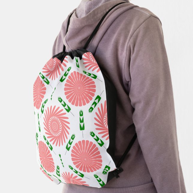 Inspirational Positive Quote Modern Typography Pos Drawstring Bag (Insitu)