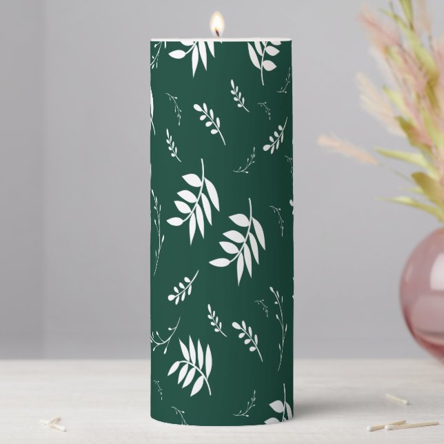 Inspirational Positive Quote Modern Typography Pos Pillar Candle (In Situ)