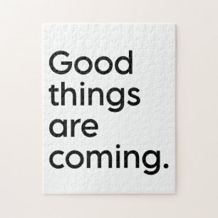 Inspirational Positivity Quote   Black and White Jigsaw Puzzle