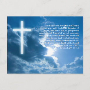 Inspirational Postcard Jeremiah 29; 11-14