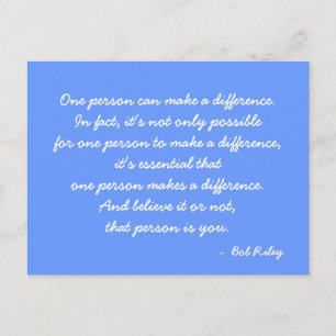 Inspirational Postcard quoe