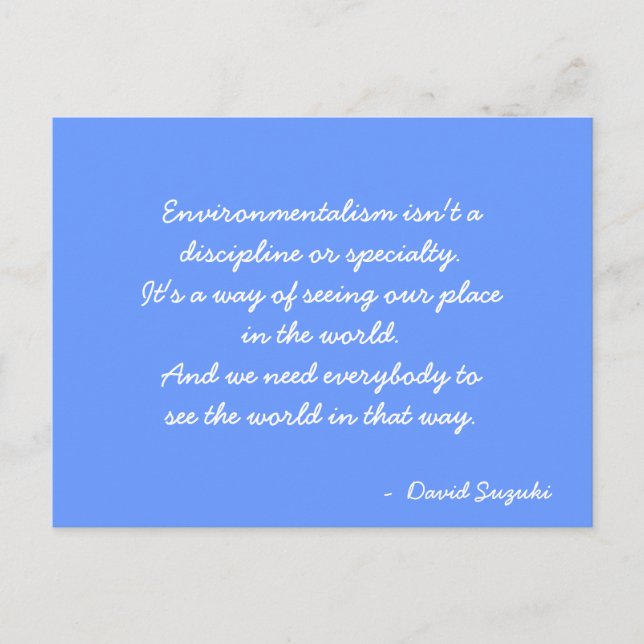 Inspirational Postcard quote (Front)