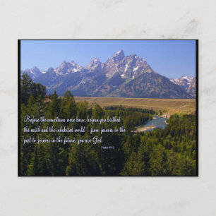 Inspirational PostCard - Tetons & Snake River