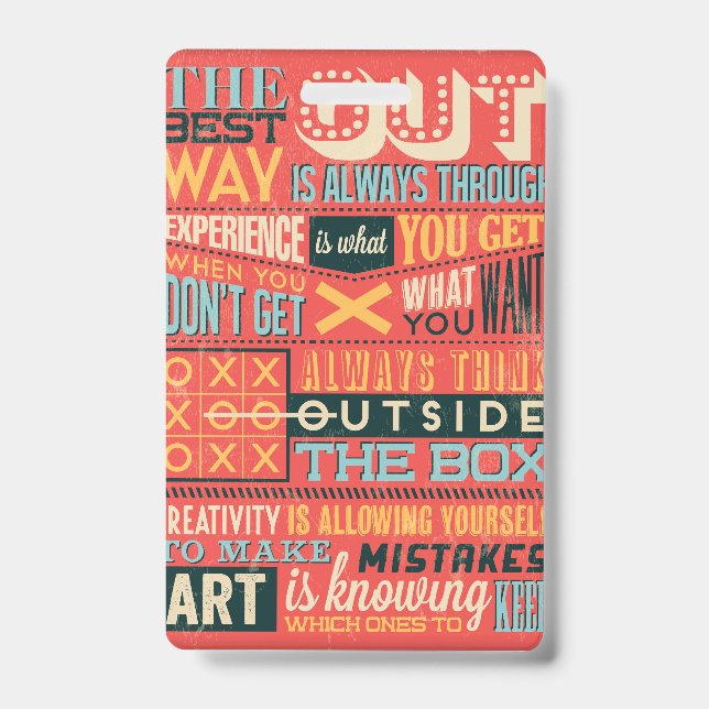 Inspirational Poster    Badge (Front)