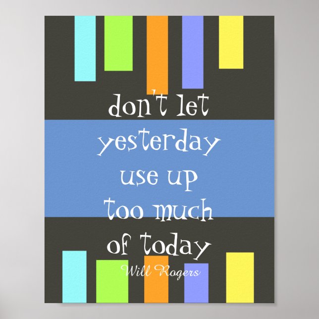 inspirational poster modern colorful with quote (Front)