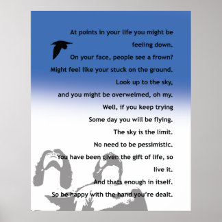 Inspirational poster - original poem