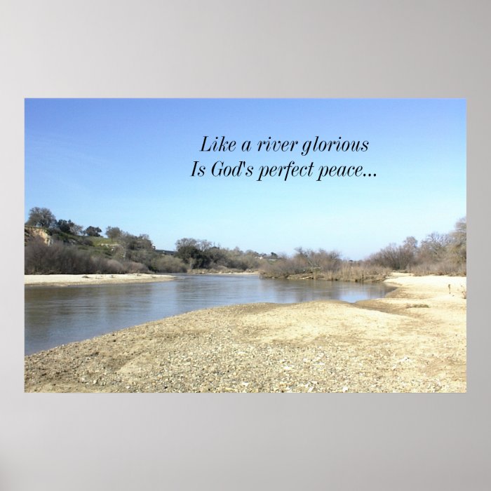 Inspirational Poster, Salinas River, God's peace