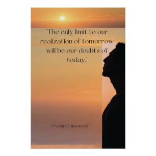 Inspirational Poster with Roosevelt Quote