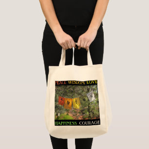 Inspirational Prayer Flags Tote Bag