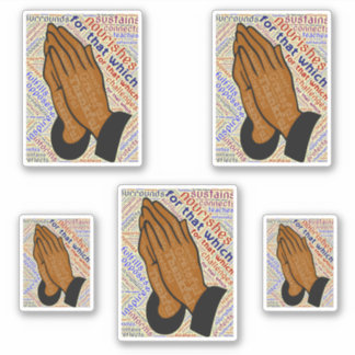 Inspirational Praying Hands Sticker