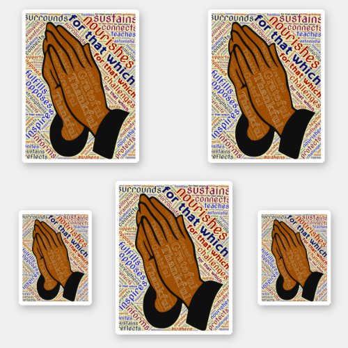 Inspirational Praying Hands Sticker