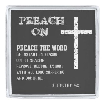 Inspirational Preacher/pastor Quote And Verse Silver Finish Lapel Pin by Christian_Quote at Zazzle