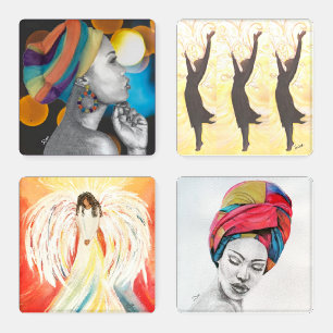 Inspirational Premium Acrylic Coaster Set