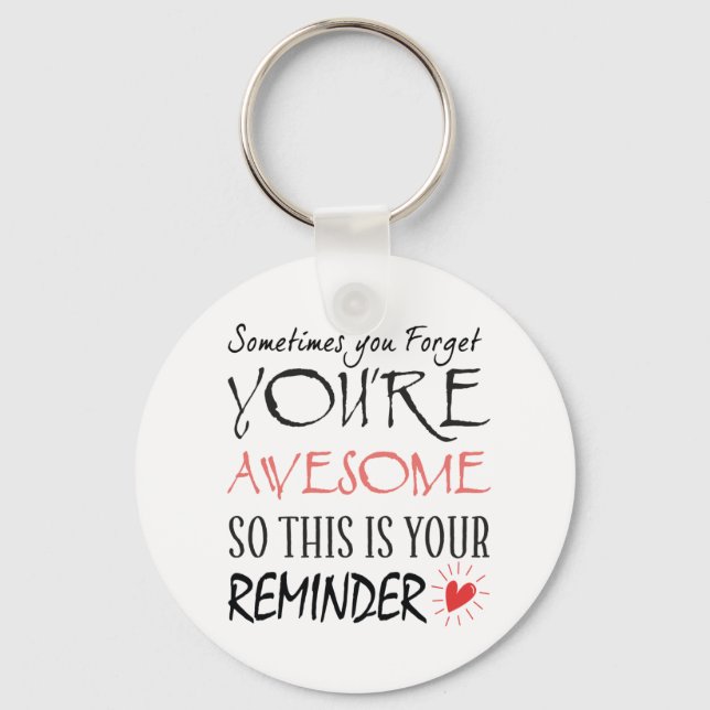 Inspirational Present for Women Keychain (Front)