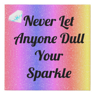 Inspirational pretty canvas