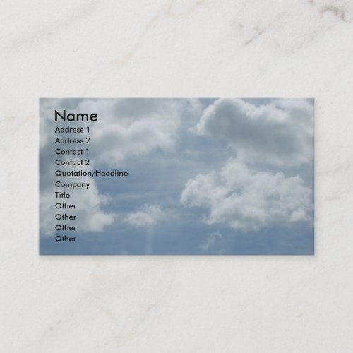 Inspirational Profile Card Business Cards