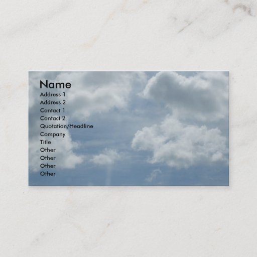 Customizable Inspirational Profile Card Business Cards