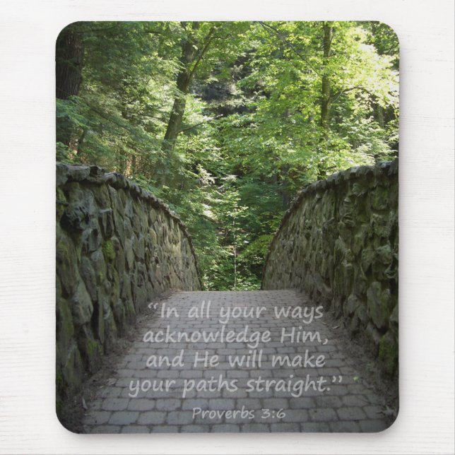 Inspirational (Prov. 3:6) Mouse Pad (Front)