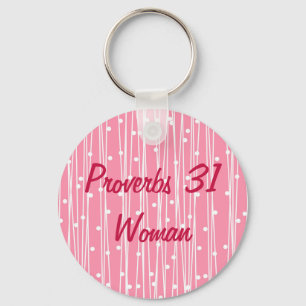 Inspirational Proverbs 31 Woman Keychain